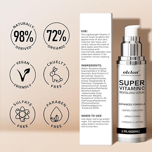 Miniatura 7 de Suero de retinol de vitamina C súper 22% para la cara fórmula antienvejecimiento e iluminadora avanzada con ácido hialurónico, niacinamida,