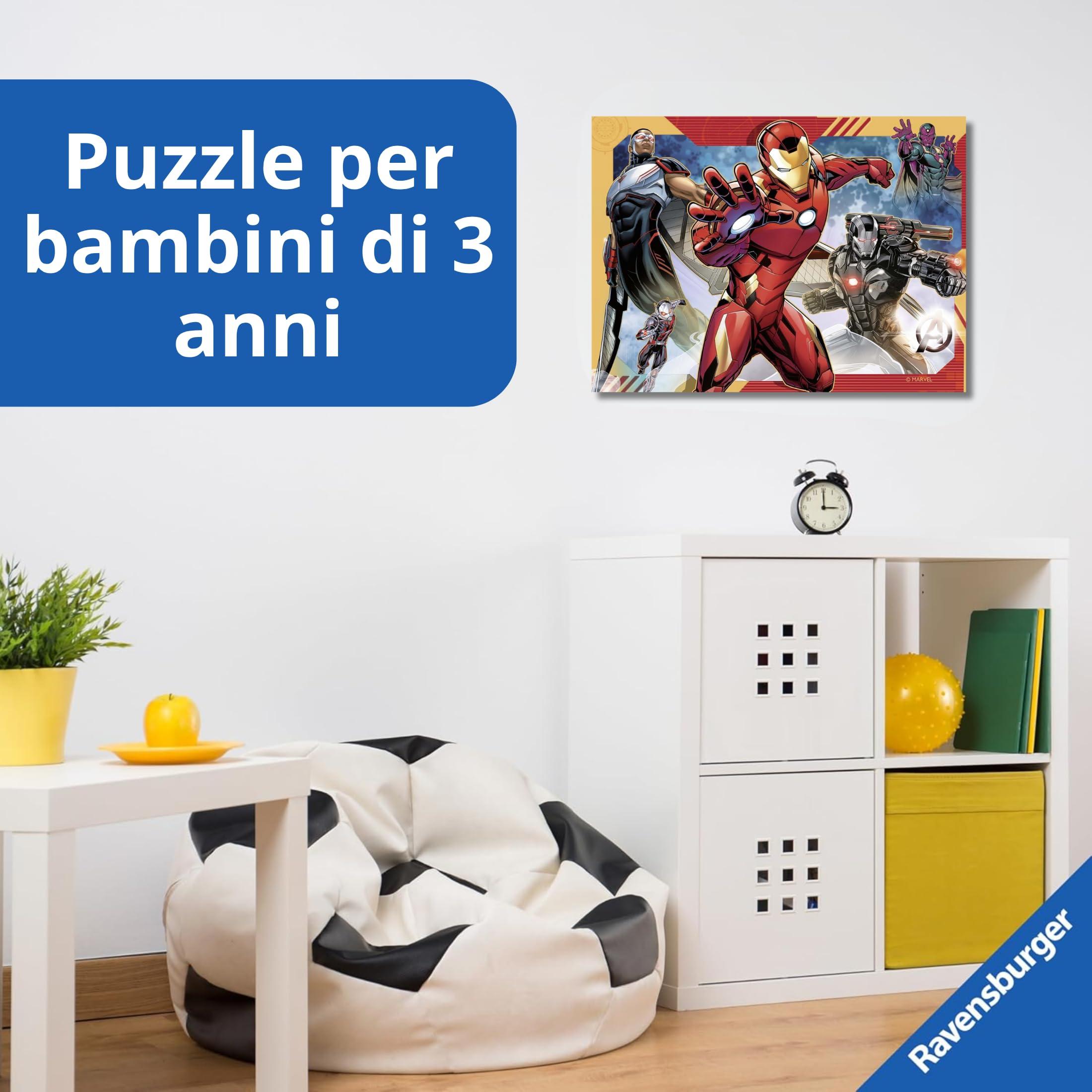 Ravensburger - Puzzles Marvel Avengers A 4 Pack | Puzzle Bambini 3 Anni In Su | Regalo Bimba 3 Anni In Su 72 Pezzi | Puzzle Bambini 19 X 14 Cm | Puzzles Stitch Bambina