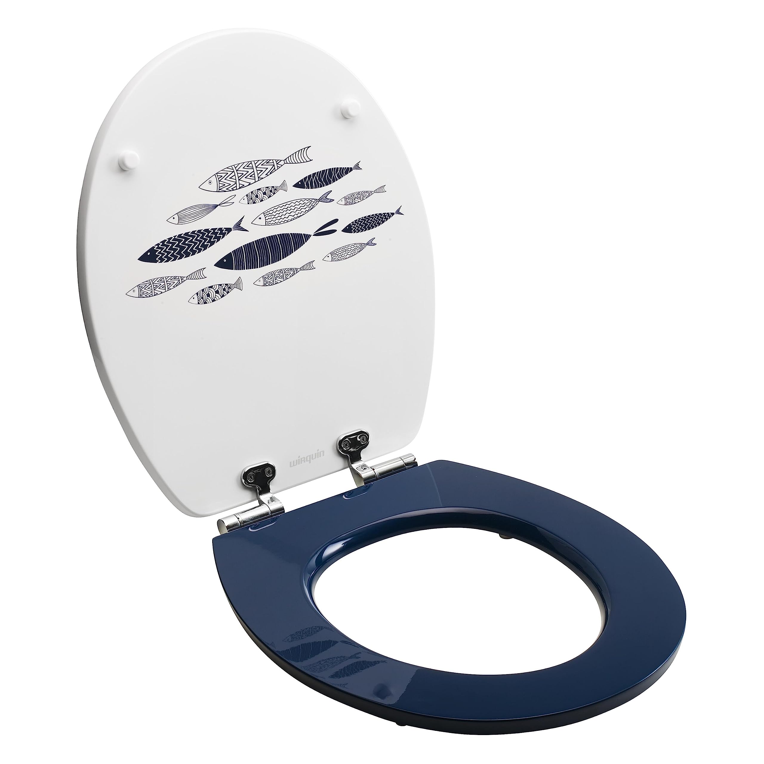 Wirquin 20722979 Sedile WC Diplomant con freno di caduta, bianco