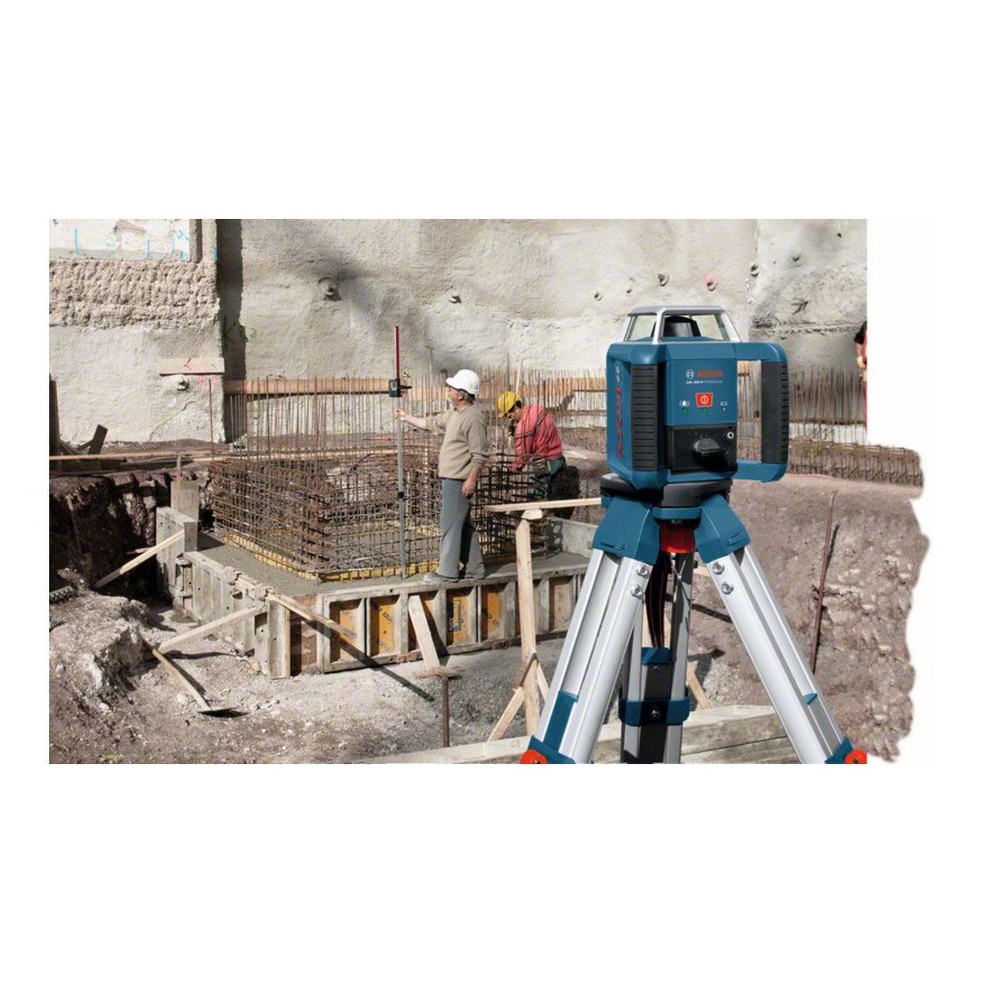 Bosch Professional Laser rotante GRL 400 H (Pannello a singolo tasto, portata: fino a 400 m (diametro), in valigetta)