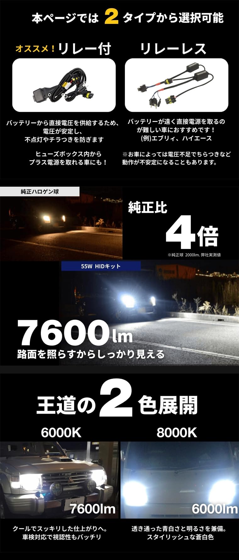 Amazon | fcl.(エフシーエル) HID バルブ HIDキット リレー付き ヘッド