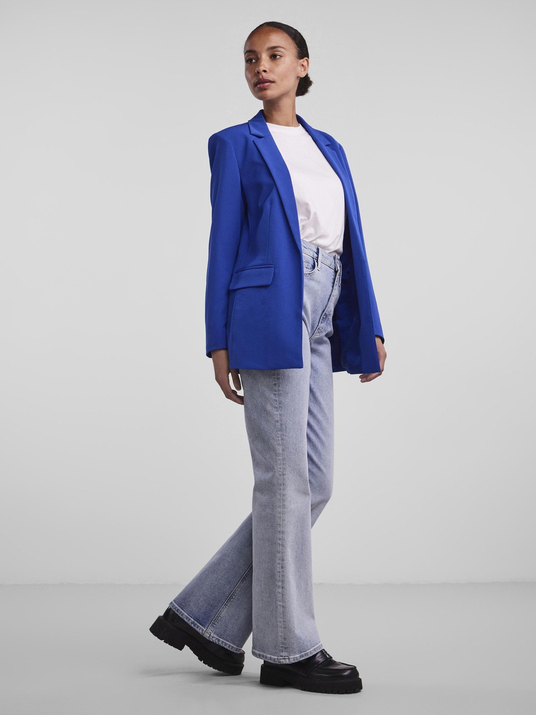 PIECES Blezerek Kobiety Pcbossy Ls Loose Blazer Noos