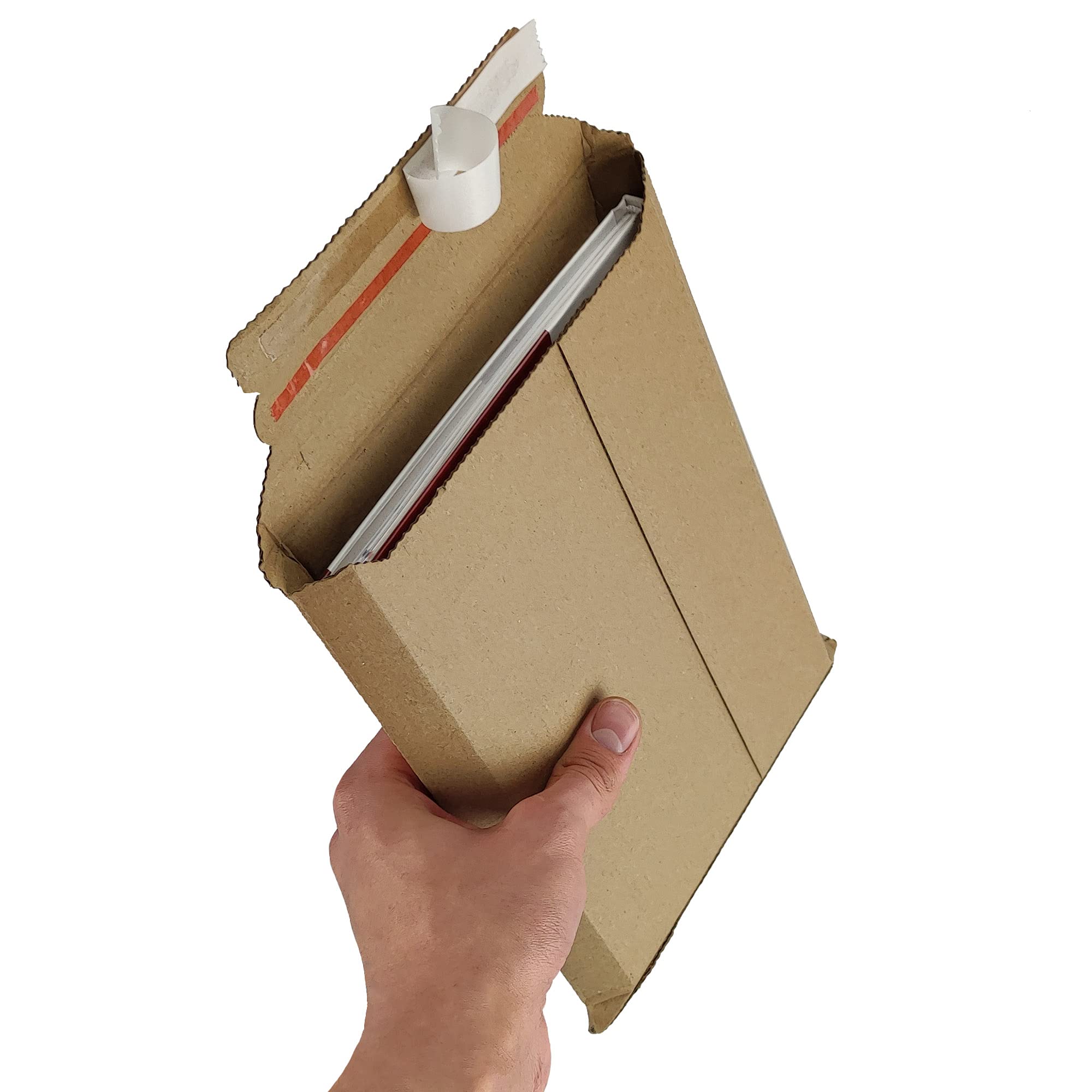 Netuno 10 sobres de cartón ondulado marrones B4 250 x 353 mm 354 g solapa recta cierre autoadhesivo sin ventana sobres de cartón corrugado resistentes para envío fotos documentos calendarios libros