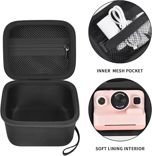 Miniatura 3 de Funda para Dylantopara Anchioopara Amzelaspara MEETRYE Kids Cámara Impresión Instantánea, 1080P Kid Instant Cámaras Soporte Organizador Bolsa de
