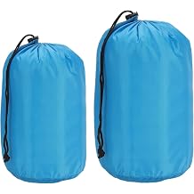 PATIKIL Stuff Sacks, Waterproof Outdoor Storage Sack Portable Drawstring Dust Flap Bag