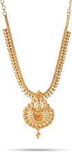 CUTE GOLD One Gram Micro Gold Plated & Copper Traditional Designer Jewellery Stone Necklace for Women and Girls (NEC-8043)