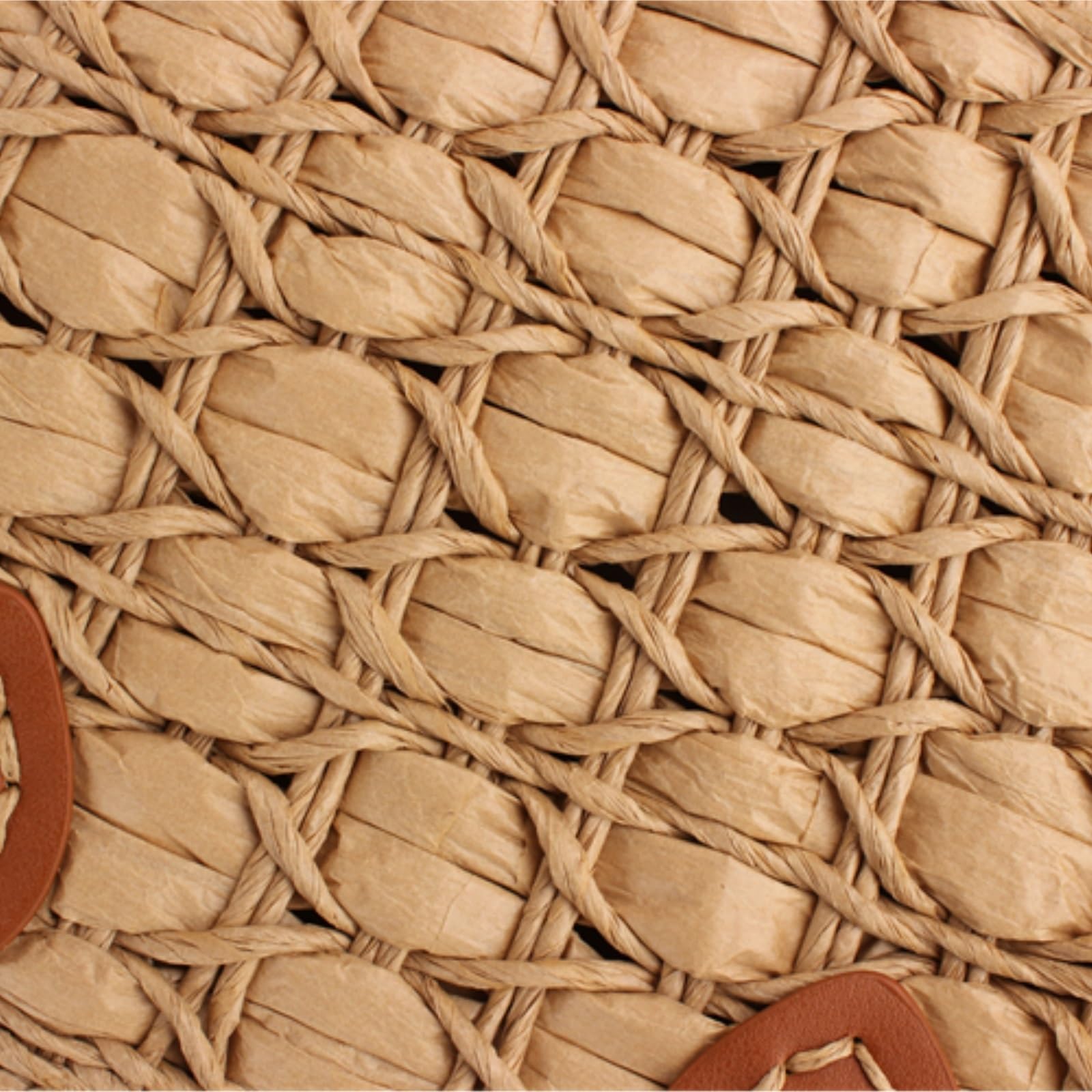 Bolso Mujer Bolso De Mano Paja, Tote For Mujer, Hecho A, Ideal For La Playa En Verano, con Correa Piel Sintética Paja Mano(Beige)