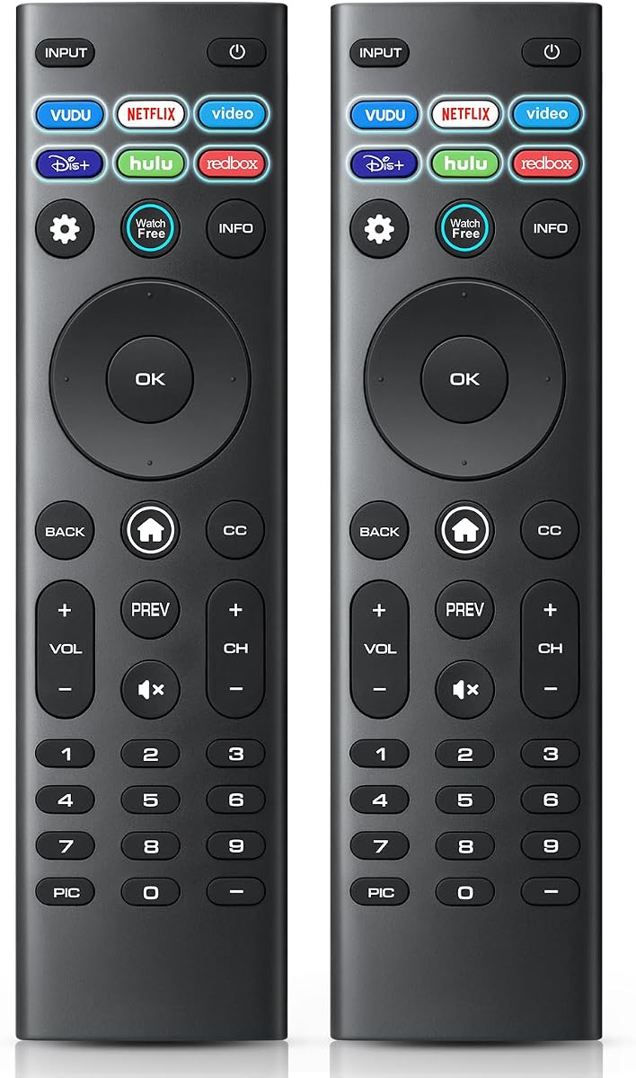 Universal XRT140R for VIZIO-Smart-TV-Remote-Control-Replacement (Pack of 2)