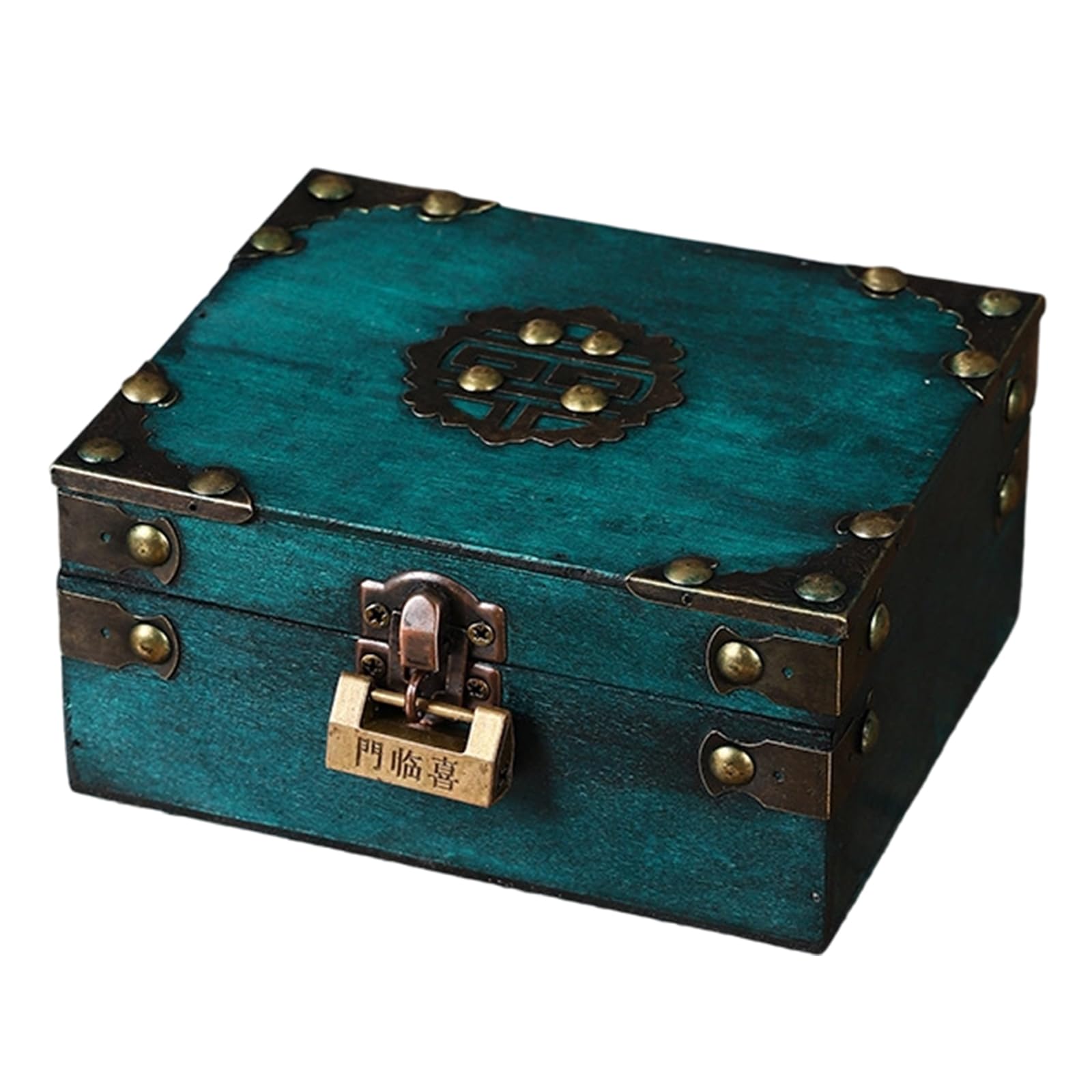 Oxxggkao Rustics Wood Storage Box Featuring Clasp for Secure Storage of Valuables and As Home Decoration Items Jewelry Box