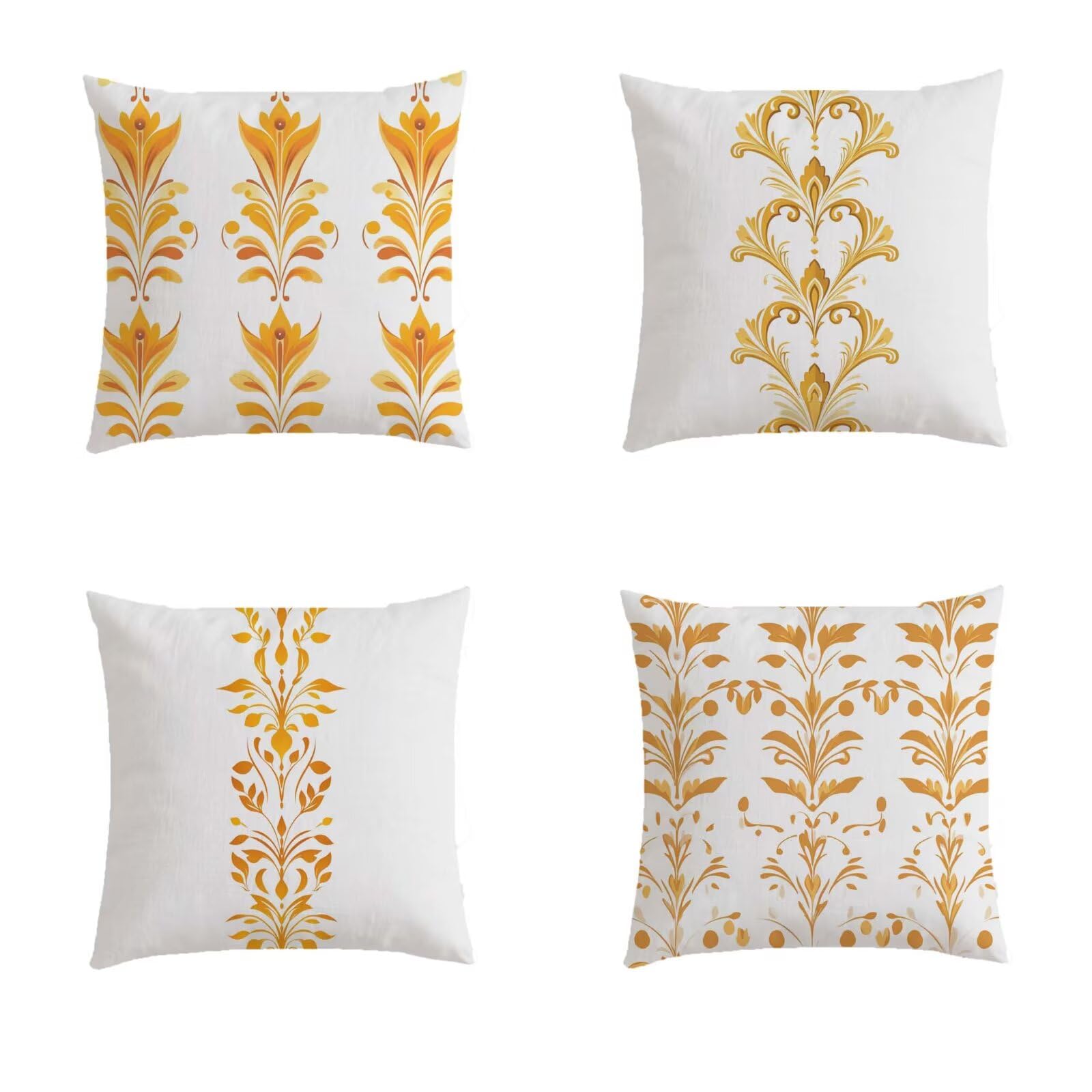Housse coussin exterieur 70x70cm imperméable taie oreiller jaune