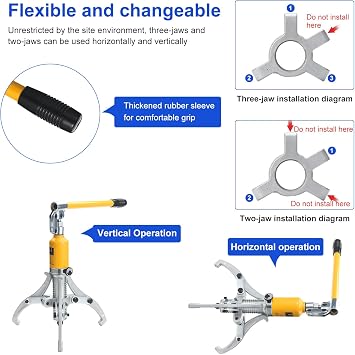 5 Tonnes Hydraulic Gear Puller, Wheel Bearing Pulling Separator