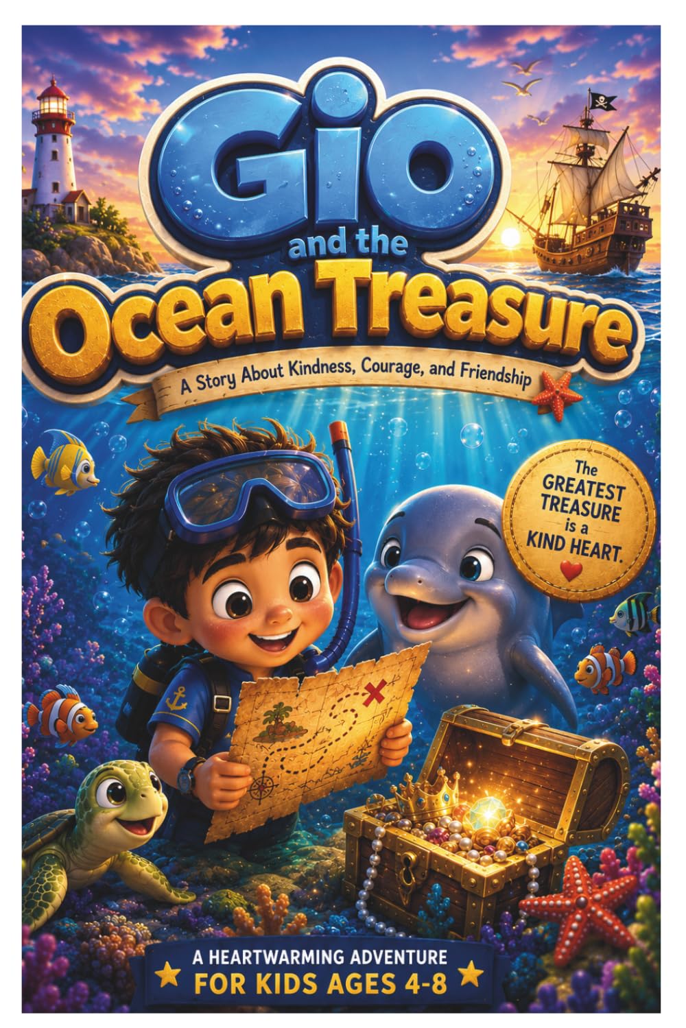 Gio and the Ocean Treasure: A Story About Kindness, Courage, and Friendship.