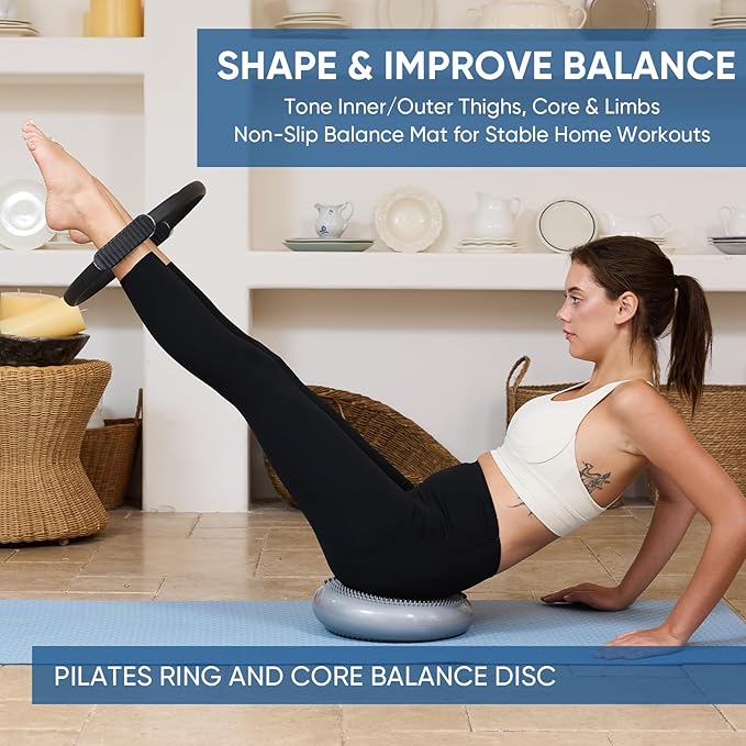 Kit de Pilates Better Me con Aro, Banda de Resistencia y Disco de Equilibrio miniatura 4