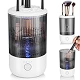 Electric Makeup Brush Cleaner Machine, 4 Timer Settings Cosmetic Brush Cleaner, Make Up Brush Cleaner Cleanser for All Size Brushes, Automatic Beauty Tool – Great Gift for Women