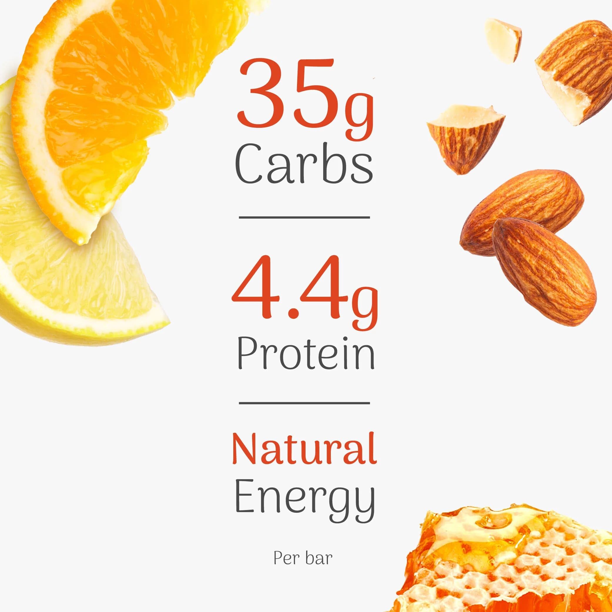 Veloforte Classico Energy Bar – Agrumes et amandes, lauréat de 2 prix excellent goût – Performance sportive saine 100 % naturelle, sans gluten et à base de plantes (24 bars)