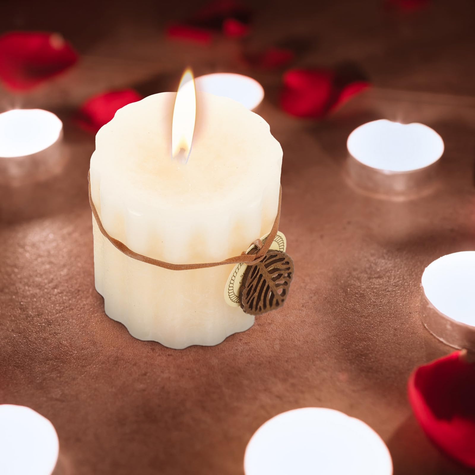 Vela Perfumada Decorativa Cilíndrica de Cera para Hogar
