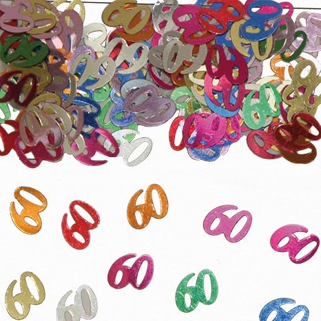 Bunt Glitzerndes Zahlen-Konfetti '10' – 15g (ca. 1000 Teile) Für Tischdeko Am 10. Geburtstag Oder Jubiläum