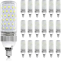 Vista 10 de Super Brillante Foco LED E12, focos LED de 16W 1500LM, focos LED de color blanco natural 4000K, CRI80+, equivalente a foco incandescente de 120W