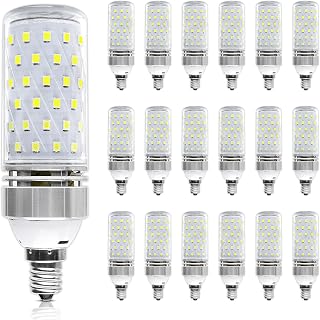 Super Bright E12 LED Bulbs, 16W 1500LM E12 Bulb, Daylight White 6000K Lights, CRI80+, 120W Incandescent Bulb Equivalent, E12 Base Non-Dimmable LED Lamp, 18 Pack