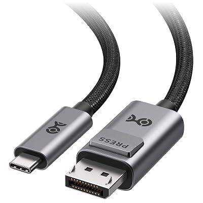 Cable Matters 40Gbps Bi-Directional USB-C to DisplayPort 2.1 Cable - 1.8m / 6ft, DP40 (UHBR10), 8K@120Hz / 4K@480Hz, DisplayPort to USB C Cable for DP Alt Mode Devices (No Power Delivery)