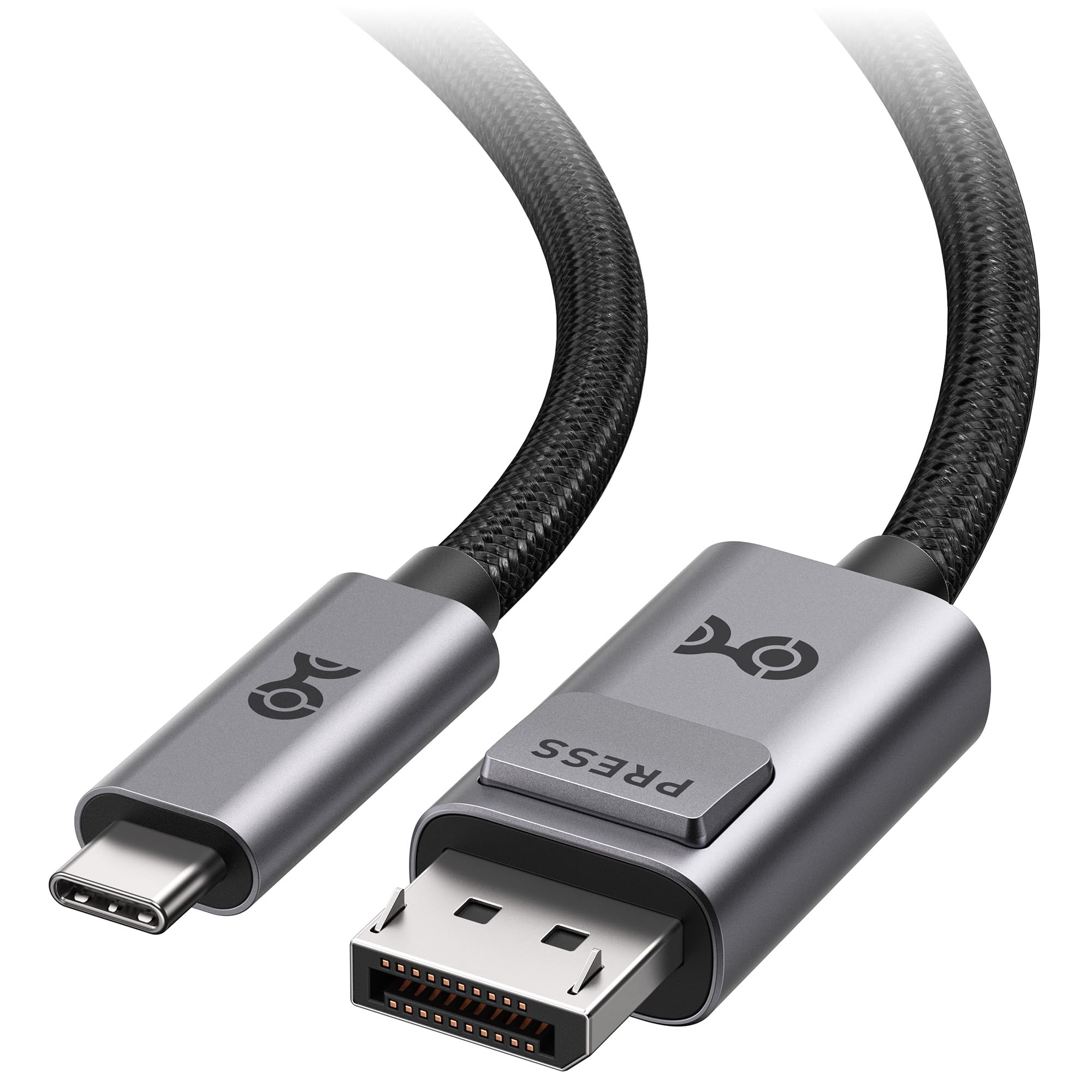 Cable Matters 40Gbps Bi-Directional USB-C to DisplayPort 2.1 Cable - 1.8m / 6ft, DP40 (UHBR10), 8K@120Hz / 4K@480Hz, DisplayPort to USB C Cable for DP