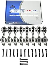 Michigan Motorsports LS3 Rocker Arms with Trunnion Upgrade Installed - Fits 6.0L 6.2L L99 L76 L92 L96 LSA Ly6 L77 LS9 - Ideal for Boosted & Cammed LS Engines