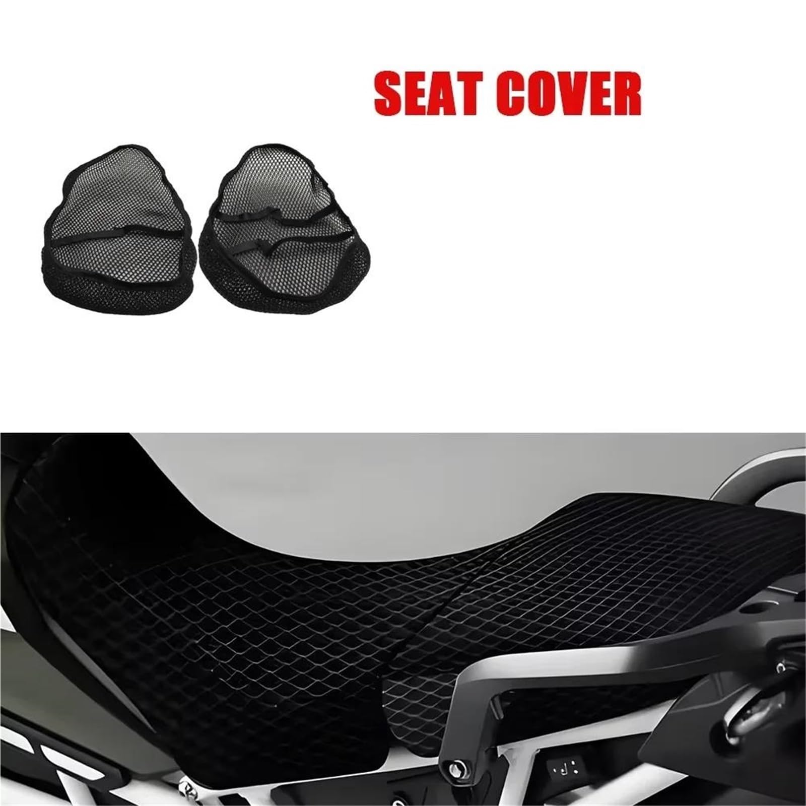 Generico Coprisedile per moto per TIGER 900 GT PRO RALLY coprisella | Copertura protettiva antiscivolo resistente al calore traspirante elastica per moto