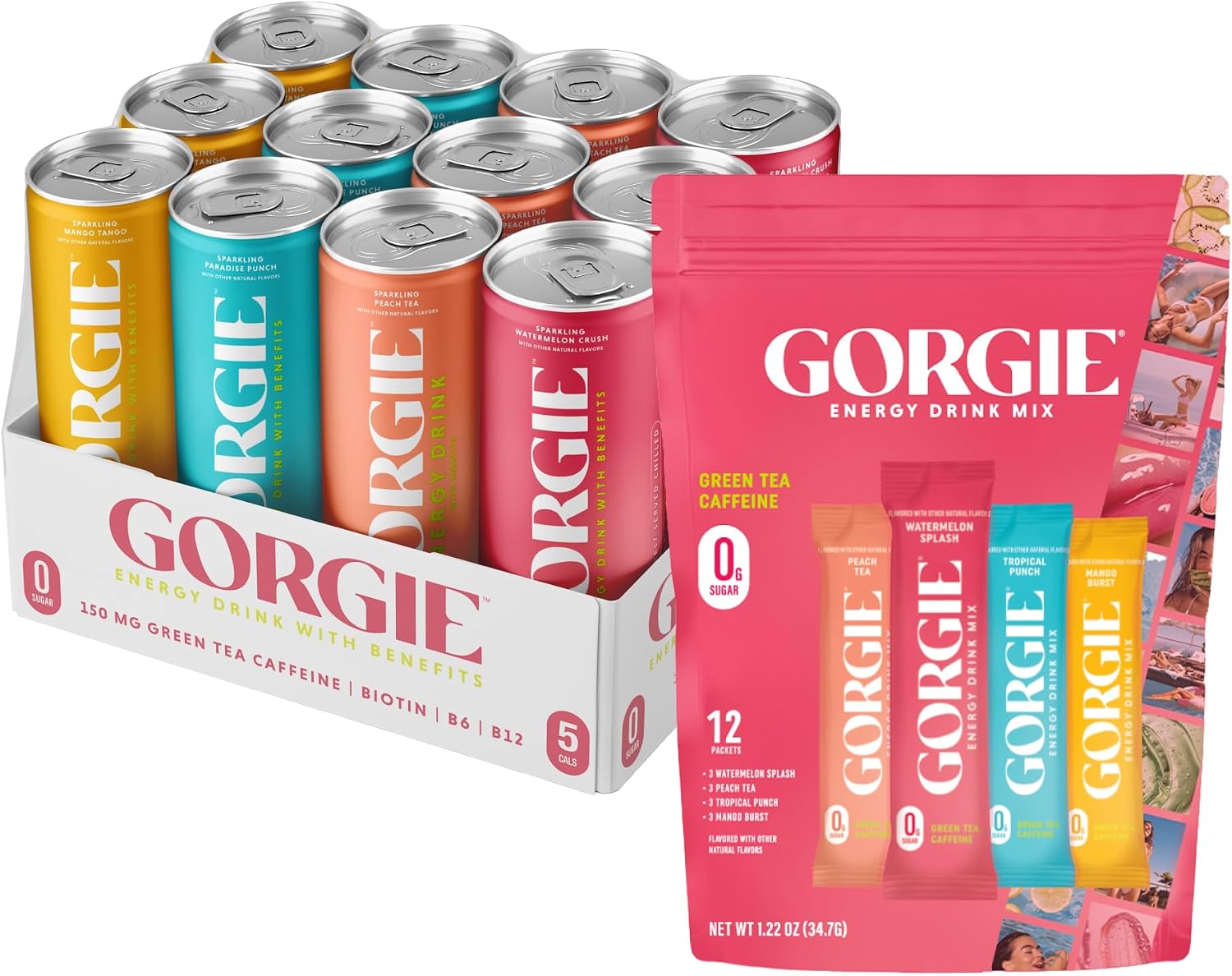 GORGIE Bestsellers Variety, Energy Drinks and Energy Powders, Electrolyte Powder Healthy Drink Mix