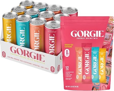 GORGIE Bestsellers Variety, Energy Drinks and Energy Powders, Electrolyte Powder Healthy Drink Mix