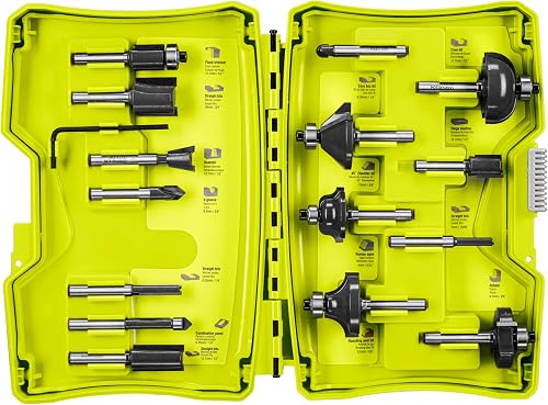 Set di 15 frese miste RYOBI con gambo da 6 mm di diametro RAKRBS15 - 2