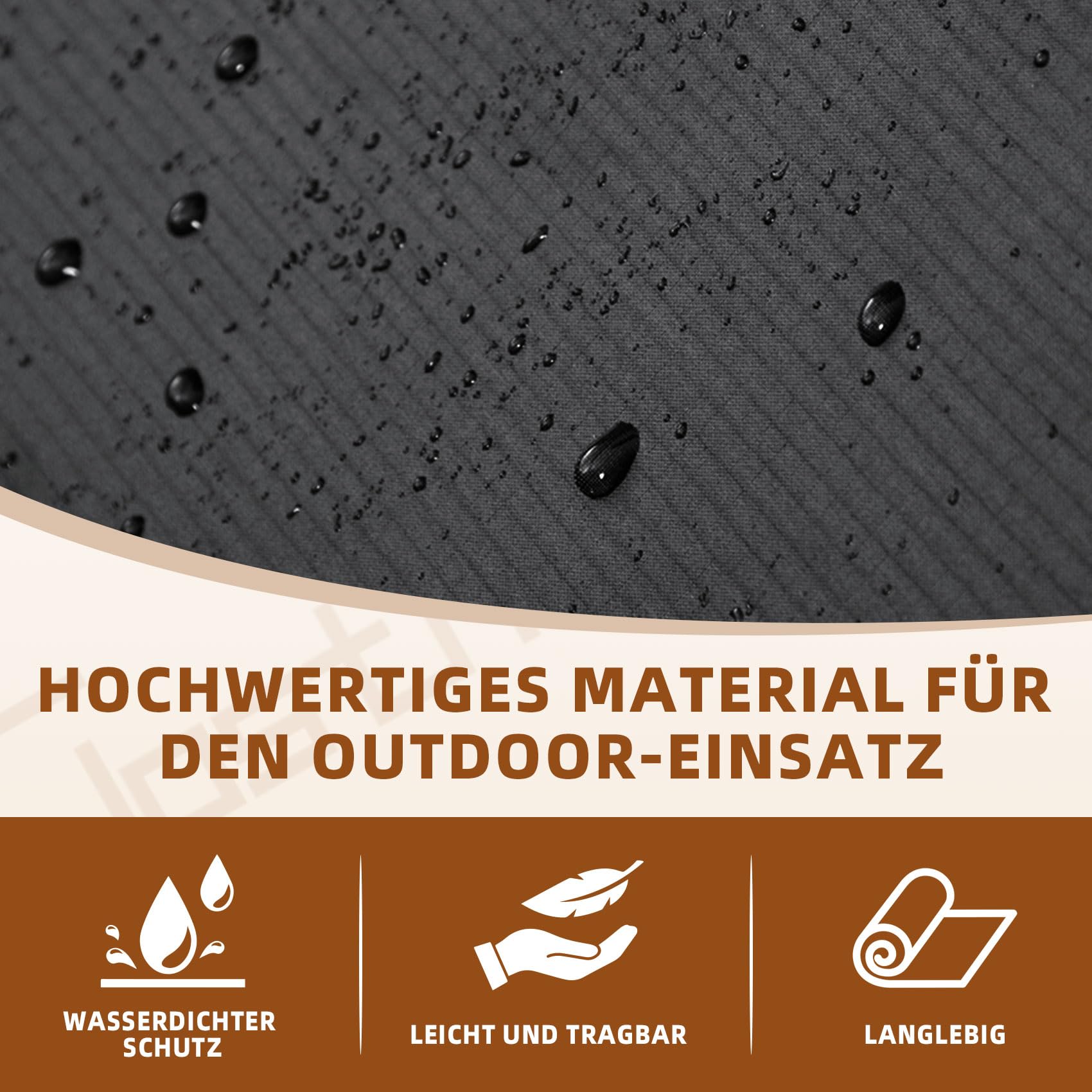 Clostnature Hexagonale Zeltunterlage Wasserdicht - 366 x 318 CM Camping Bodenplane für Zelte, Robuste Zelt Unterlage für Pavillon & Bubble Zelt, Leichte Outdoor Plane für Hiking, Backpacking, Trekking