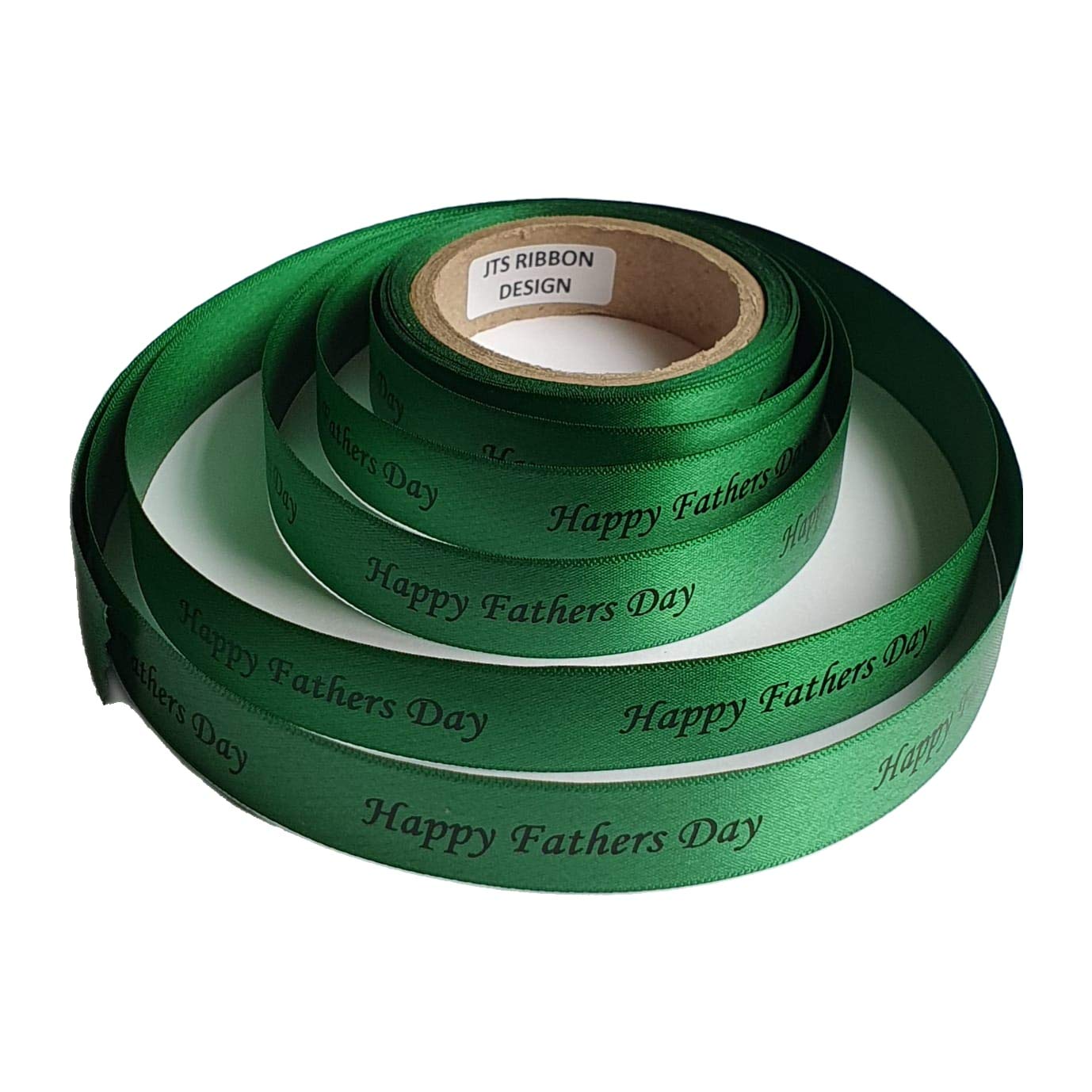 Fathers Day Ribbon Rolls 10 Colours abvailable 15mm x 5 metres Sunday 21st June 2026 (Emerald Green)