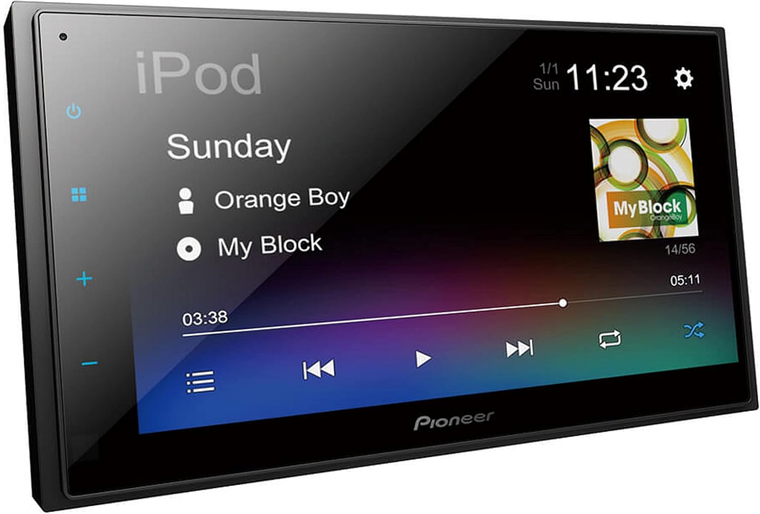 Pioneer 6.8" Double DIN Touchscreen Display, Apple iPhone and Android Music Support, Bluetooth in-Dash AM/FM Front USB Digital Multimedia Car Stereo Receiver/Free Alphasonik Earbuds
