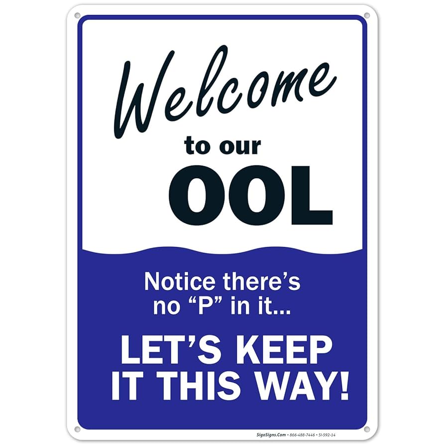 POOL ZINE「SIGH」 Pool Rules - Metal Sign - Lone Star Art