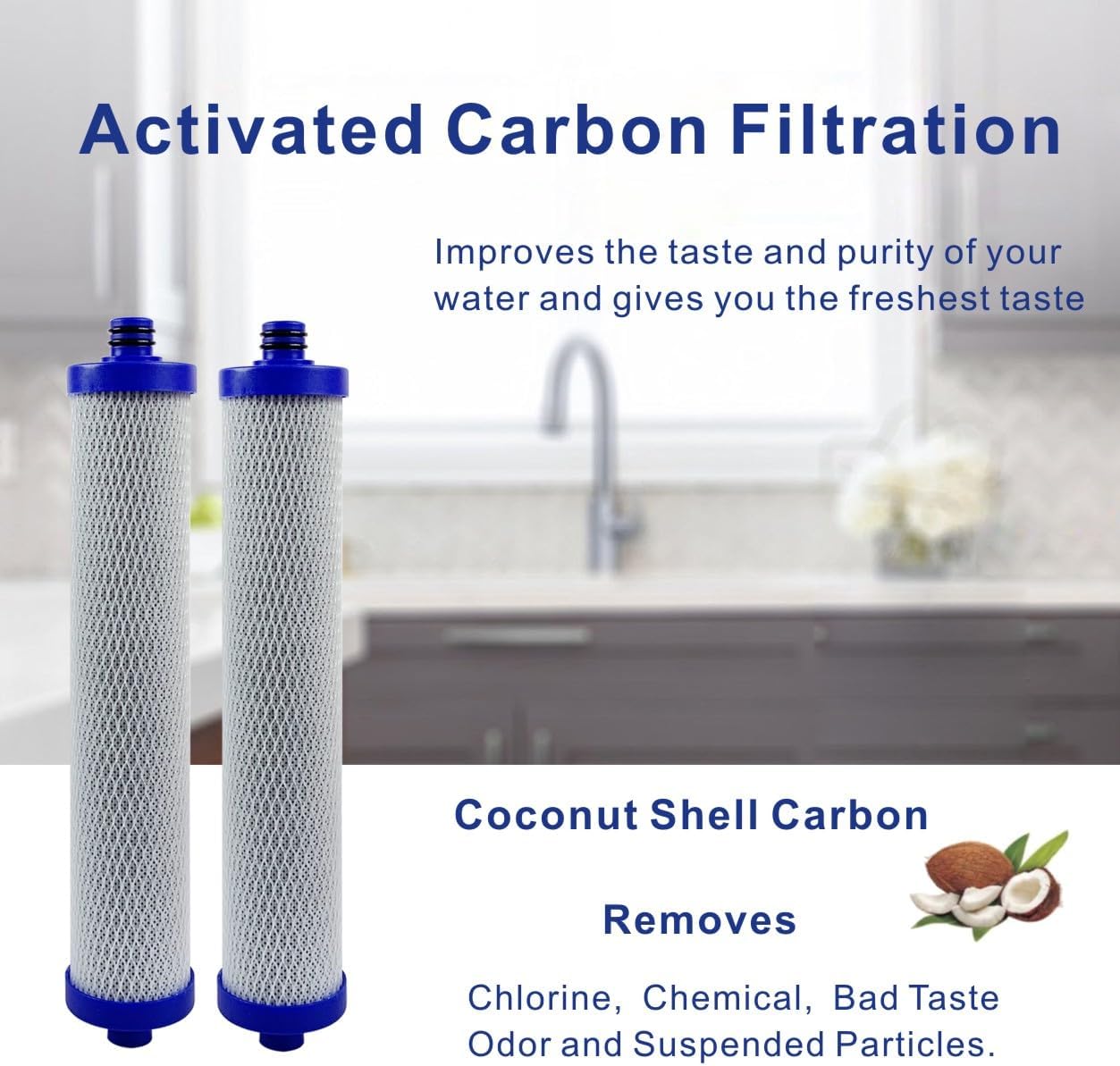 Replacement Filter Set With Membrane compatible for WHER12 and WHER18 Reverse Osmosis System