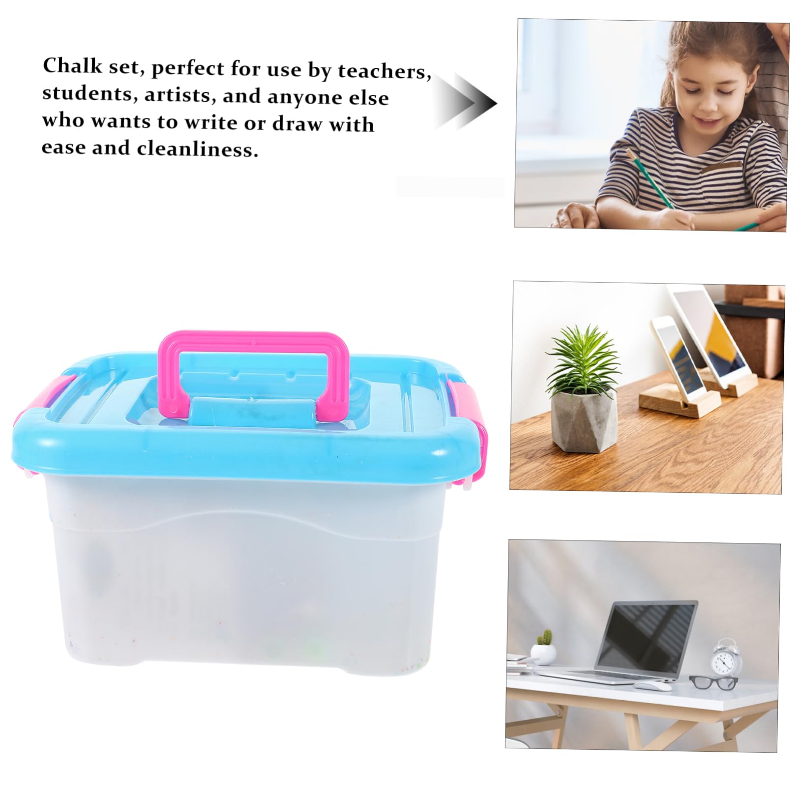 Juego de Tizas de Colores para Pizarra, Yeso, Uso Escolar