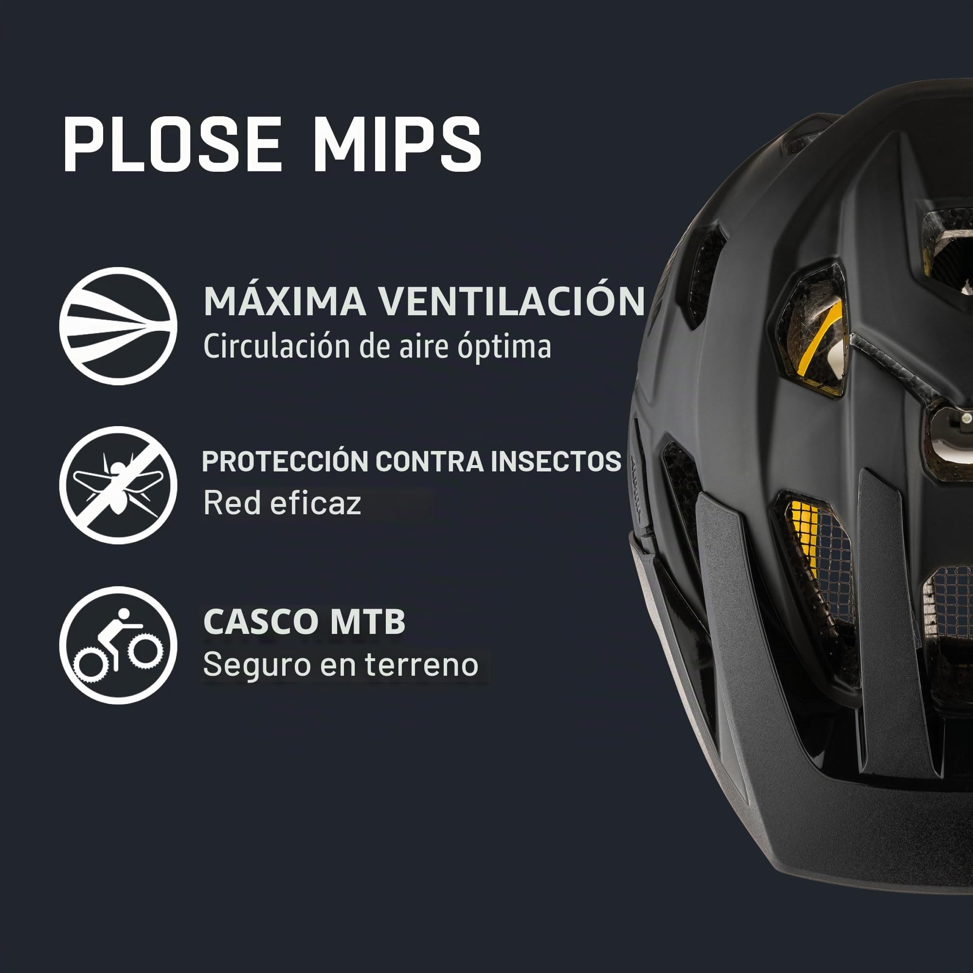 ALPINA PLOSE MIPS Helm 2024 Black Matt