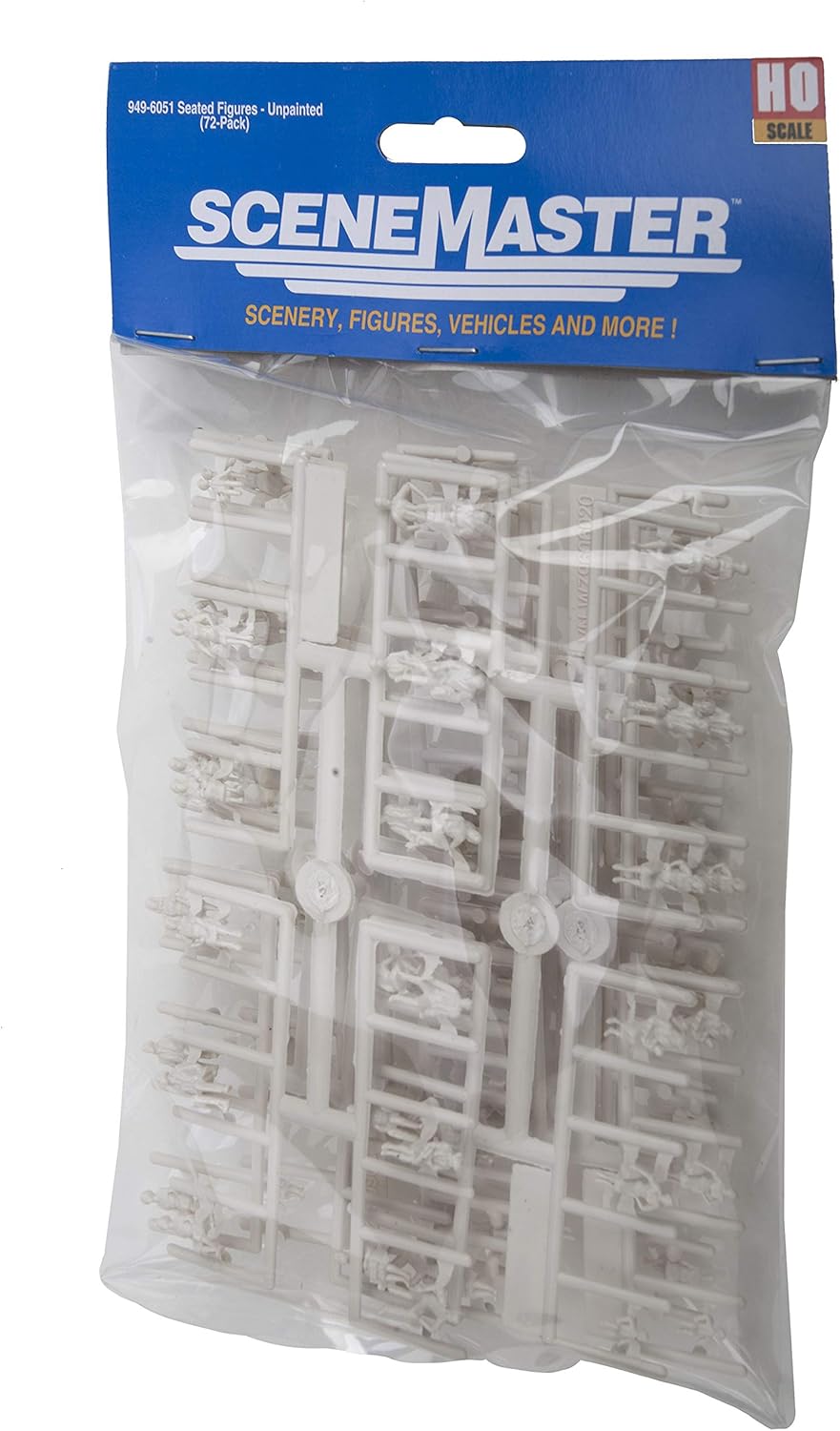 Walthers, Inc. Sitting Figures Unpainted Pkg(72) Toy