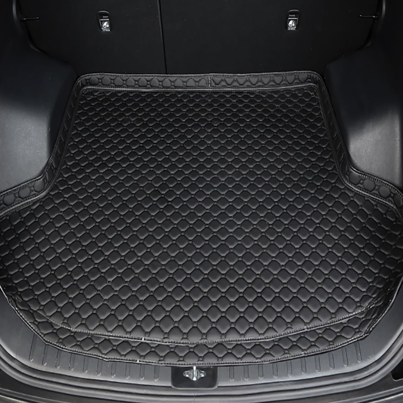 HFFTYU Car Boot Liner for Jaecoo J5 E5 EV 2025, Waterproof Quilted Leather Trunk Mat, All Weather Heavy Duty Boot Protector Cargo Cover Liner,A