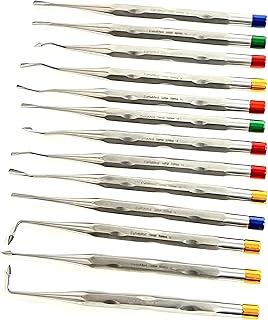 German Set of 13 Dental Proximators/Luxating EXTRACTING Elevator with Sterilization Cassette