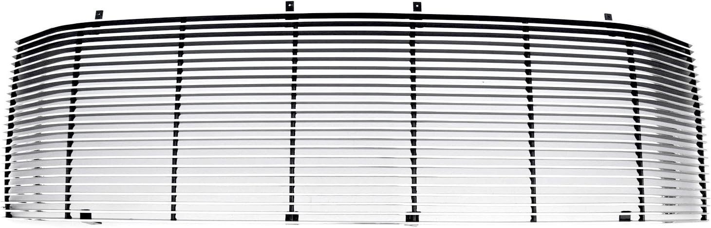 T-Rex 20574 Horizontal Aluminum Polished Finish Billet Full Face Grille Insert for Ford Super Duty