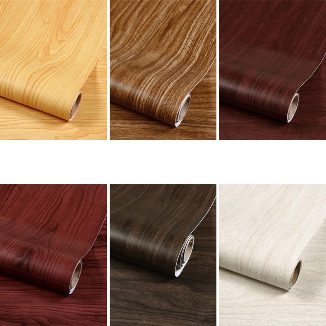 [YXSNG] 壁紙 シール 木目 リメイクシート 木目柄 はがせる壁紙シール おしゃれ 北欧 グレー 木目調 腰壁 デザイン10