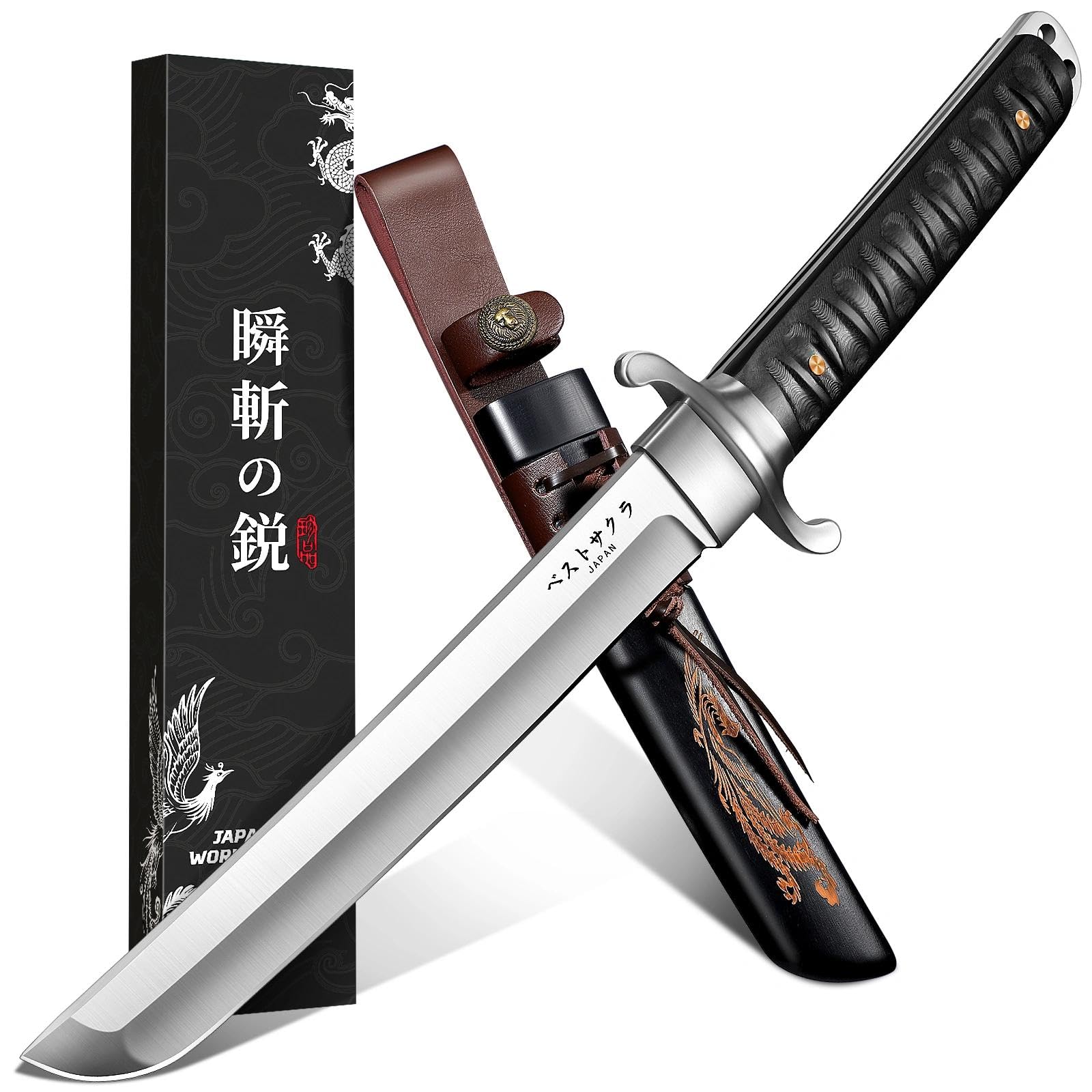 fxxx Assassin Dagger 虎徹 (黒柿)セパレートモデル Amazon.com : FUSIONKEI Japanese Fixed Blade Knife, Tanto Knife