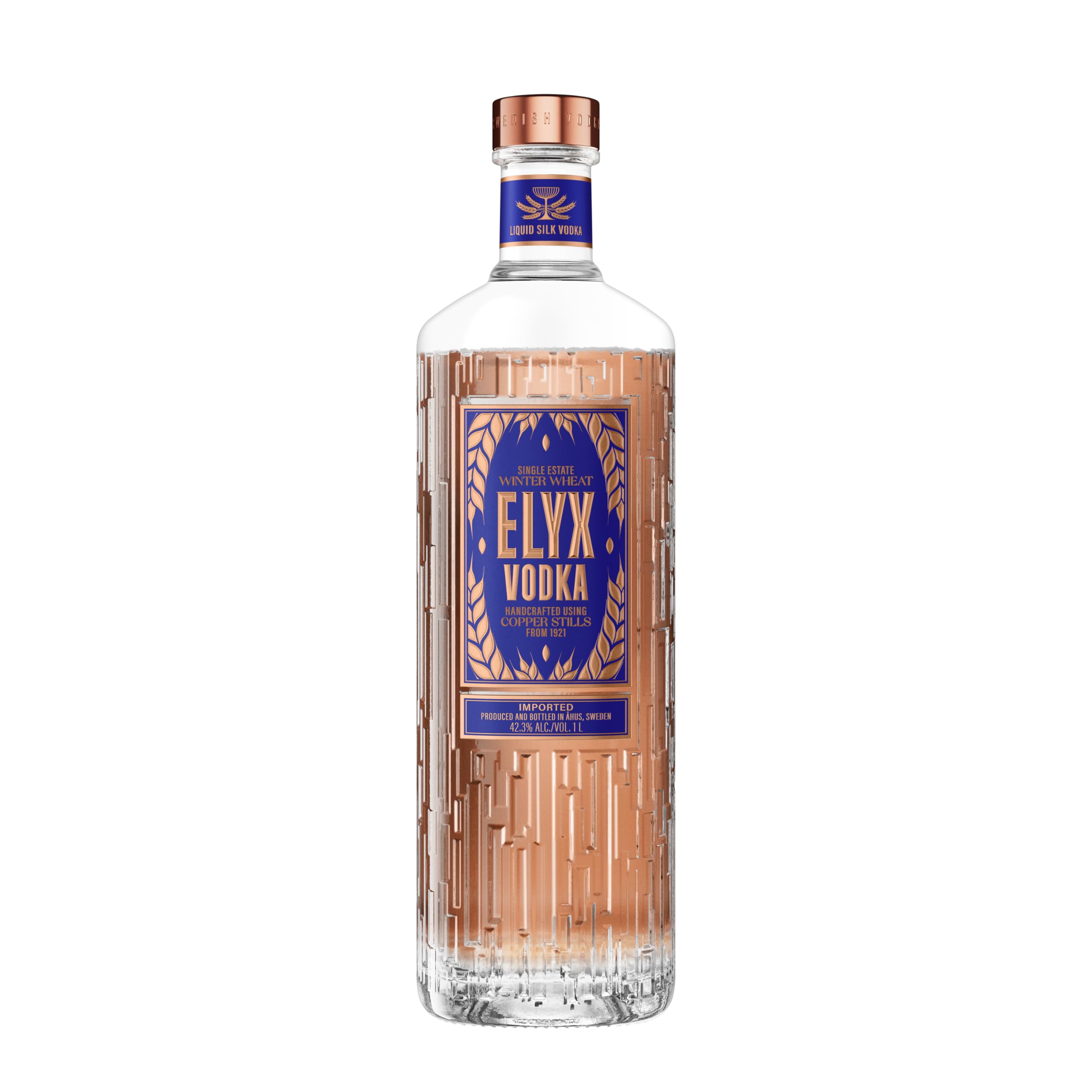 Absolut Vodka Elyx – Per Hand destillierter Luxus-Vodka aus Schweden – Premium-Vodka in edler Flasche – 1 x 1 l