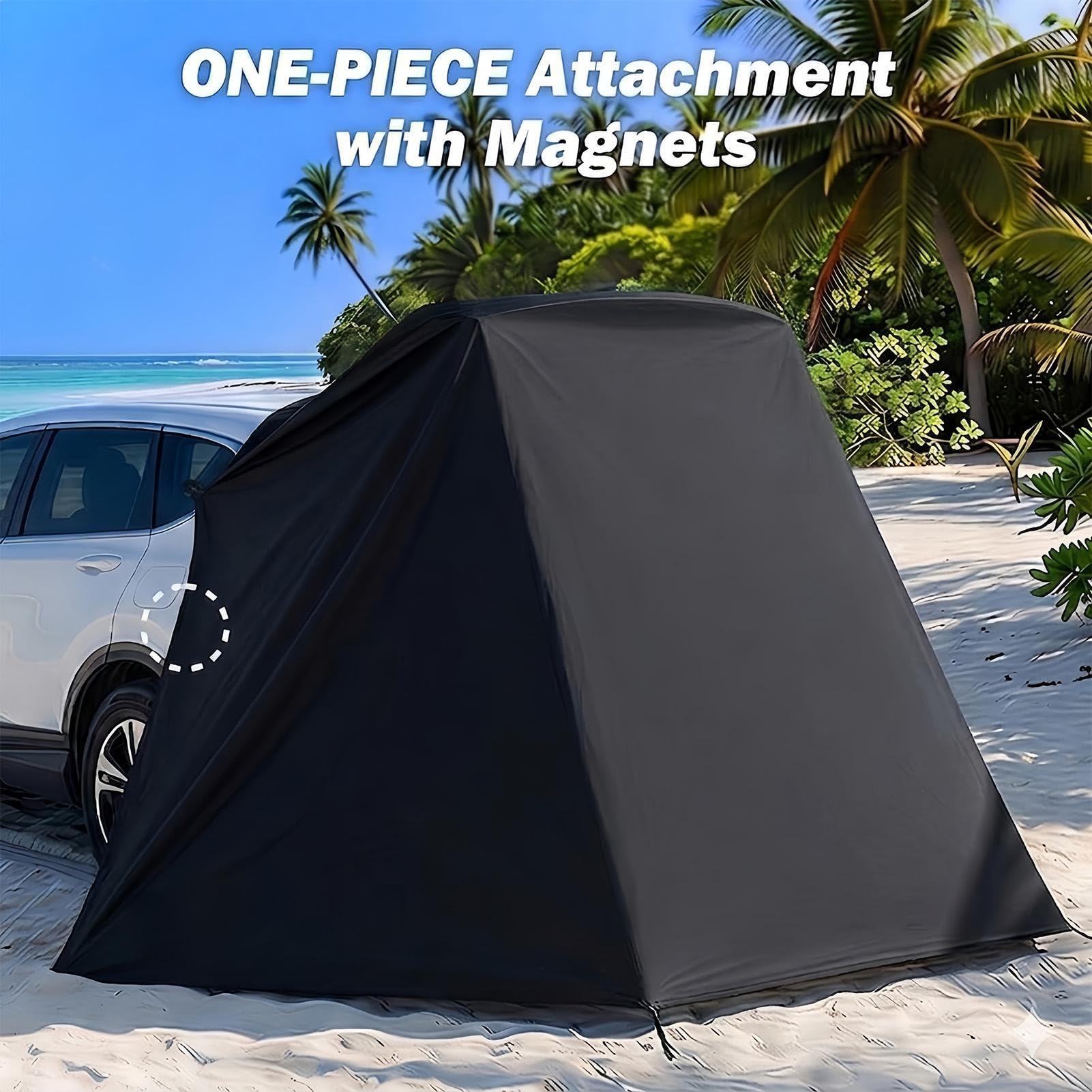 Generico Tenda Portellone SUV Tenda Privacy Bagagliaio Auto | Tenda Rifugio Auto per Coda per Camper Van Furgone Hatchback Rimorchio Campeggio Picnic Spiaggia Escursionismo Viaggio