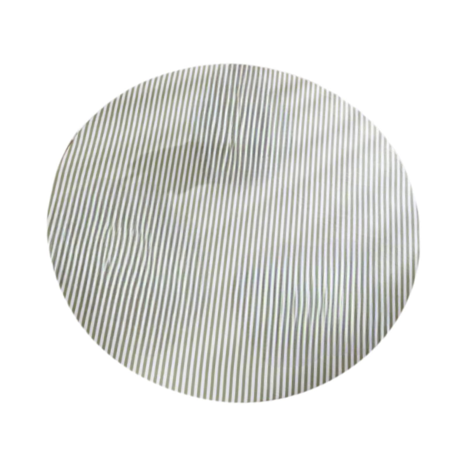 ATORSE Round Tablecloth Green Striped Stain Resistant Wipe Clean Coffee Table Cover 40 inch-image-44