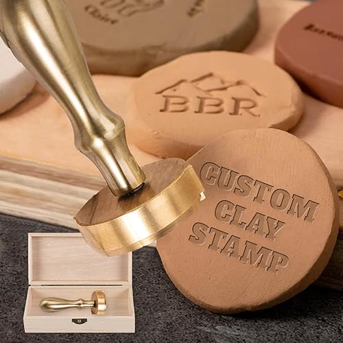 Sellos de cerámica personalizados para arcilla, kit de herramientas de cerámica personalizado con diseño propio, letras distintivas, regalo para
