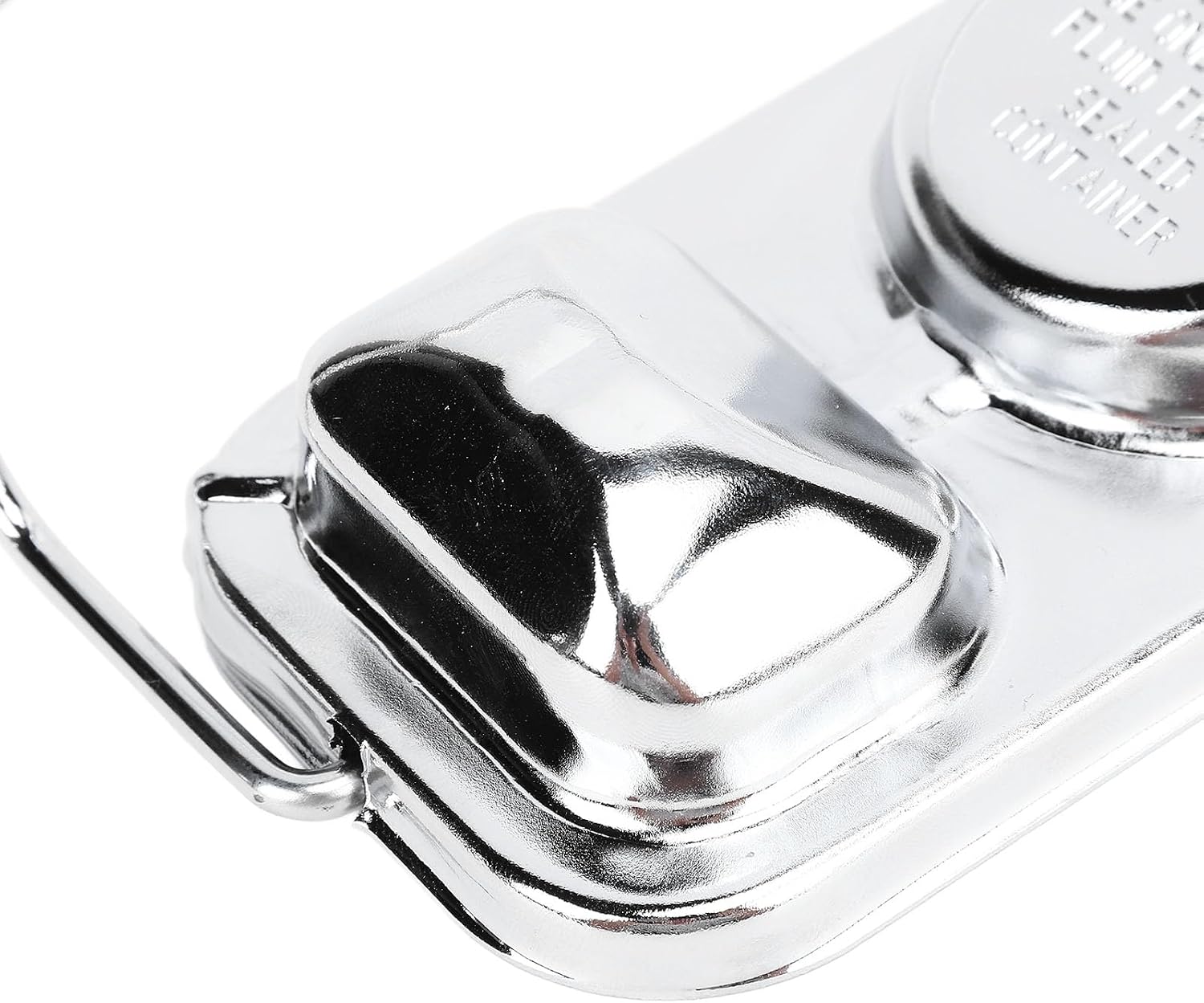 Single Bail Master Cylinder Cover, Master Cylinder Cover Cap Metal Chrome Brake Master Cylinder Cover Replacement for Bendix Style Master Cylinders 1973 to 1983