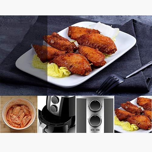 Miniatura 7 de Freidora de aire sin aceite, más saludable, baja en grasa, multicocina, mini horno, freidora de aire caliente, control de temperatura ajustable
