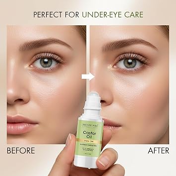 Majestic Pure Organic Castor Oil - 1.7 Fl Oz with Roll-on